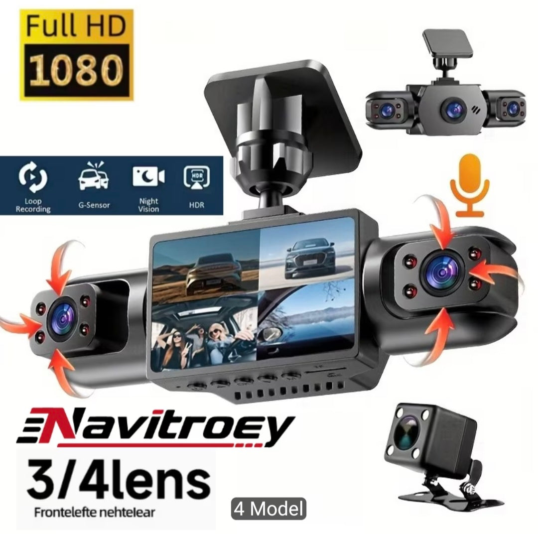 4-Channel 360° Surround View Dash Camera – Full Vehicle Protection